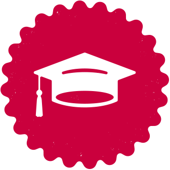 graduate stamp icon